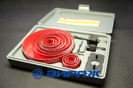 Купить Набор коронок по дереву Ф19,22,30,32,38,44,51,64,76,89,102,127, ЭНКОР 19154