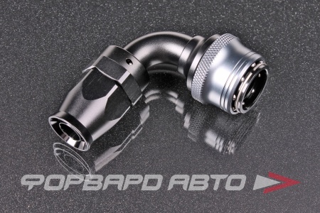 Купить Фитинг AN10 90°, под шланг тефлоновый PTFE, быстросъемный (quick release) "мама" (female) AB88 