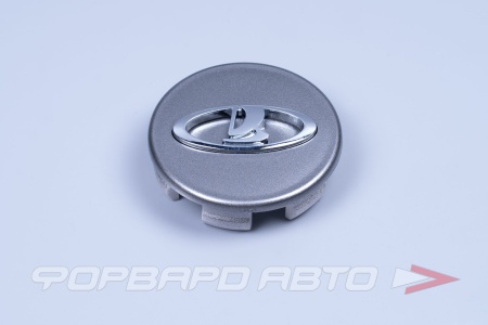 Купить Колпачок литых дисков для автомобиля ВАЗ 2190  (маленькие) R15-16 графит с хром знаком. ПЛАСТИК 