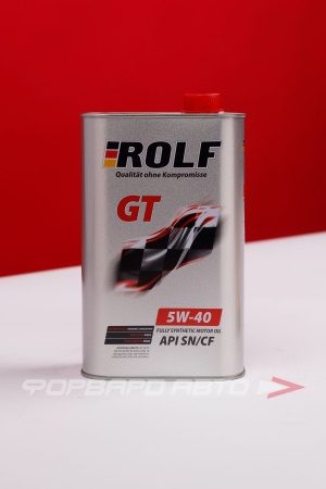 Купить Масло моторное 5W40 1л, GT SN/CF A3/B4 ж/б (с) ROLF 322234