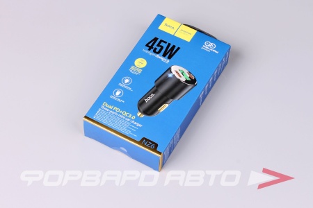 Купить Устройство зарядное  (PD45W+USB20W) цвет черный HOCO NZ6