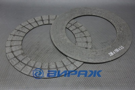 Купить Накладки диска сцепления 236*150мм  