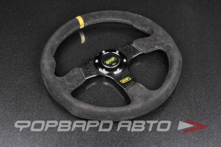 Купить Руль 355 мм, нулевой вылет, замша, черная нить EPMAN EP-FXP9988B