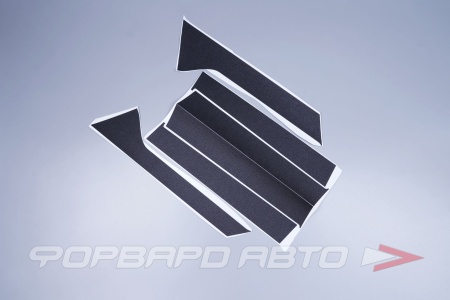 Купить Накладки стоек дверей наружние  для автомобиля ВАЗ 2170/2110 (2шт.) (НАКЛЕЙКА) Черн.мат. ПЛАСТИК 12682