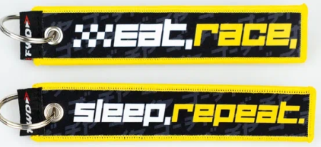 Купить Брелок текстильный Eat,race,sleep,reaat ФОРВАРД АВТО 