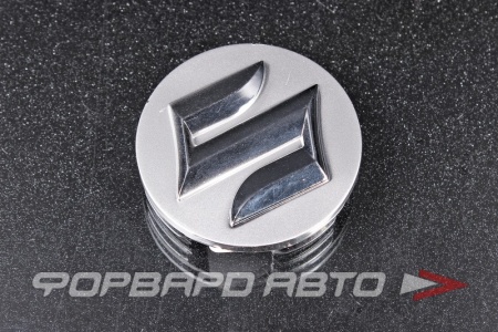 Купить Колпачок ступицы для литых дисков Suzuki, D51/53мм,  h=8.1-11мм  Silver+ 3D хром лого <> SK-01