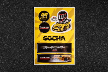 Купить Стикерсет YELLOW №1 (GOCHA cartoon) ФОРВАРД АВТО 