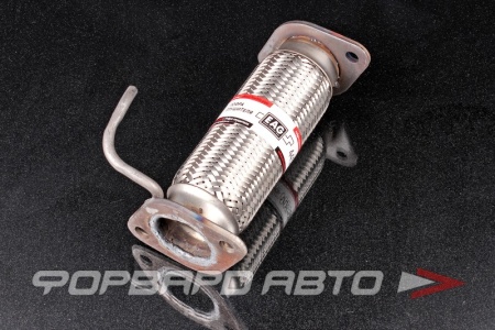 Купить Гофра глушителя 45*200 мм, с фланцами SS304 (SENS/CHANCE 1.3) (Innerbraid) трехслойная EuroEx 445-200