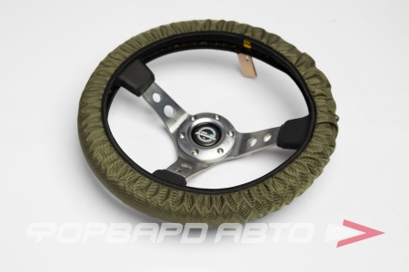 Купить Накидка на руль (чехол на руль) открытого типа, хакки VAIS Racing VRCSWo-H