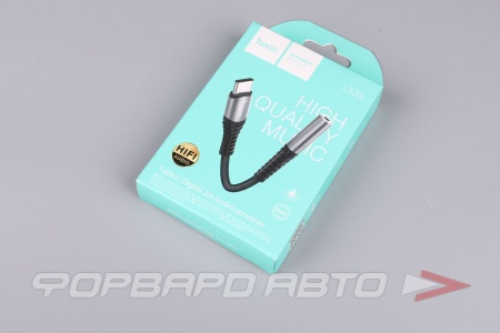 Купить Переходник Type-C 3,5мм черный HOCO LS33 Купить Переходник Type-C 3,5мм черный HOCO LS33