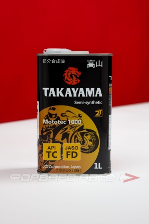 Купить Масло моторное 1л, 2T Mototec 1000 TC FD SM MA-2 (п/с) TAKAYAMA 605570