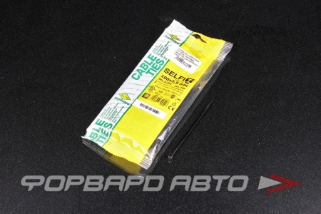Купить Стяжка 2,5*100мм, пластиковая, черная (100 штук) SAPISELCO 