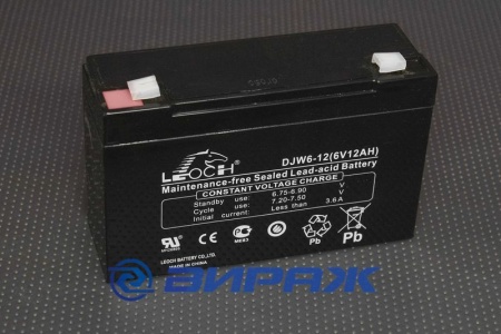 Купить Аккумулятор 6V 12а/ч "DJW" LEOCH 