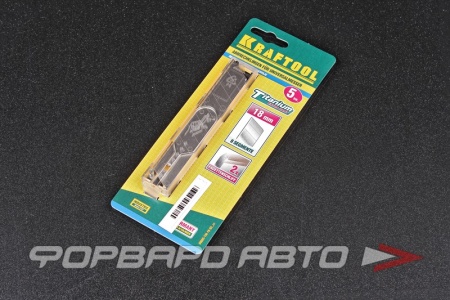 Купить Лезвие 18мм сегментированные 18х110х0,5мм (5 шт) KRAFTOOL 09605-TIN-18-S5_z01