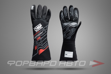 Купить Перчатки SPORT черный/красный, размер XL (FIA 8856-2018) OMP IB0-0777-A01-073-XL