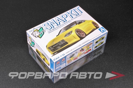 Купить Сборная модель Nissan RZ34 Fairlady Z Custom Wheel (Ikazuchi Yellow) 1/32 AOSHIMA 20004