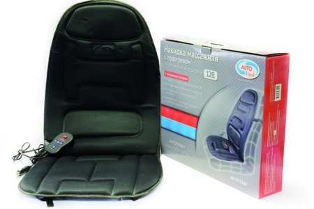 Купить Подогрев сиденья+спинка 12V, Люкс+массаж 5мотор. с терморег.."AUTOVIRAZH" AUTOVIRAZH 