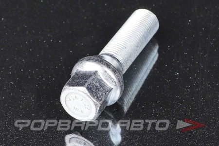 Купить Болт колеса 14*1,25*40 конус с выступом, ключ на 17, цинк ВЕКТОР 077157 Z