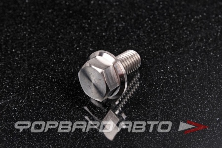 Купить Болт М8*1,25*16 титановый с фланцем FORA TITANIUM DIN6921-8*1.25*16Ti