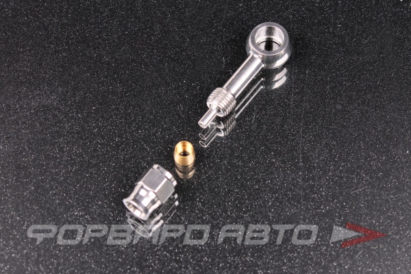 Фитинг BANJO AN3 - 10,2 мм, под тефлоновый шланг PTFE, нержавеющая сталь  HF-916-0
