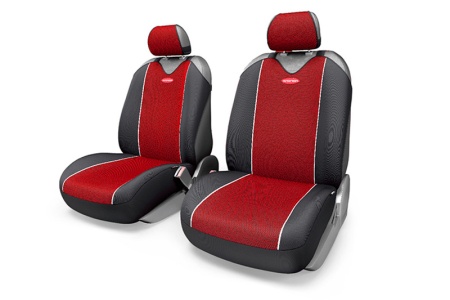 Купить Накидки-майки  (4 пред.) передний ряд, закрытое сиденье,полиэстер CARBON  "SPORT PLUS" AUTOPROFI R-402PF