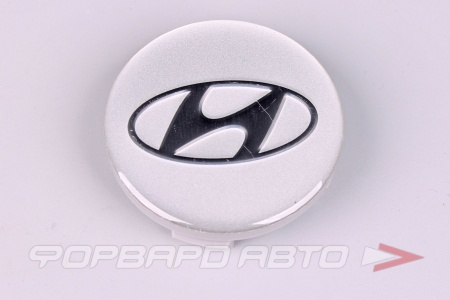 Купить Колпачок ступицы для литых дисков Hyundai, D56/59мм, h- 4-10мм Silver стекло <> HY-06