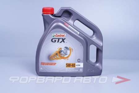 Купить Масло моторное 5W40 4л, GTX API CF/SM A3/B4 CASTROL 15B9F5
