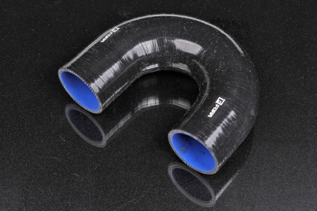 Купить Патрубок силиконовый 57 мм, 180°, L=127*153*127 мм, 4 слоя армировки, чёрный FORA ASHU09-57-180