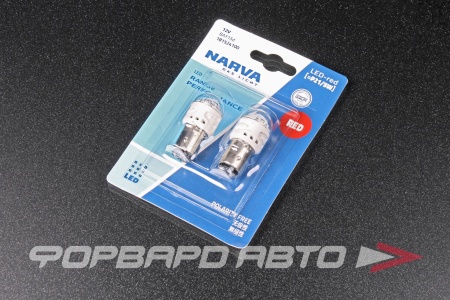 Купить Лампа светодиодная 12V P21/5W 12V RED (BA15d) Range Performance LED NARVA NARVA 18152