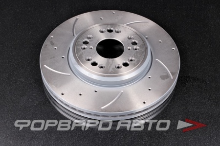 Купить Диск тормозной вентилируемый перфорированный, левый G-BRAKE GFR-02346L