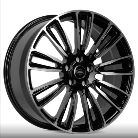 Купить Диск колесный Land Rover Range Rover 5*120 R22" 9,5J ET45 DIA 72,6 FG405 чёрный + полированные спицы SKILL FG405