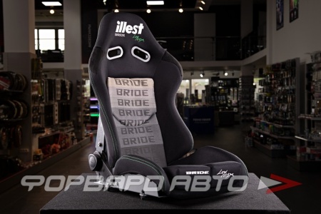 Купить Сиденье спортивное - регулируемое "полуковш" + салазки, черное, illest SPS BRIDE STYLE DJL-SPS-B, LARGE