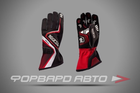 Купить Перчатки для картинга SPARCO RECORD, черный/красный, размер 8 SPARCO S00255508NRRS