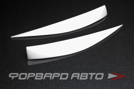 Купить Накладки фар (реснички) Honda FIT, GD1,2,3,4, 01г.- ABS-пластик, черный  