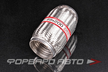 Гофра глушителя 89*200, Interlock (трехслойная усиленная) EuroEx 89x200il