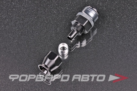 Купить Фитинг AN6 под шланг тефлоновый PTFE, быстросъемный (quick release) "мама" (female) AB88 
