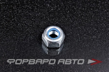 Купить Гайка с мелкой резьбой М10*1,0 оцинк. самоконтрящаяся с полимерной вставкой DIN985 <> 