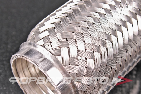 Гофра глушителя 50*120 (Interlock) трехслойная (AISI 304) TIXONA P50120