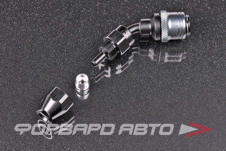 Купить Фитинг AN4 45°, под шланг тефлоновый PTFE, быстросъемный (quick release) "мама" (female) AB88 