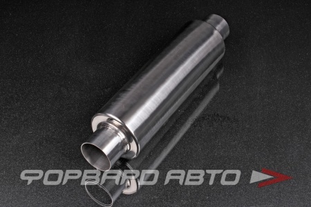 Купить Глушитель Вход = 60 мм Выход = 60 мм Длина = 400 мм Диаметр = 100 мм, серия Performance, нержавеющая сталь FORTLUFT pm304