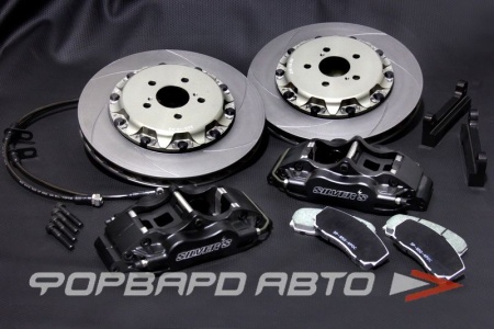 Купить Тормозная система 4-х поршневая 340мм Subaru Impreza GH8 Legacy BL5 (диски суппорта скобы шланги колодки) SILVER'S 