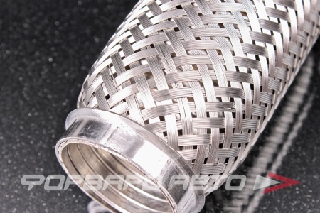 Купить Гофра глушителя 45*150 (Interlock) трехслойная (AISI 304) TIXONA P45150