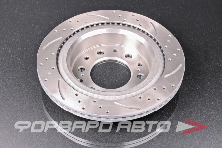 Купить Диск тормозной перфорированный, левый G-BRAKE GFR-22967L