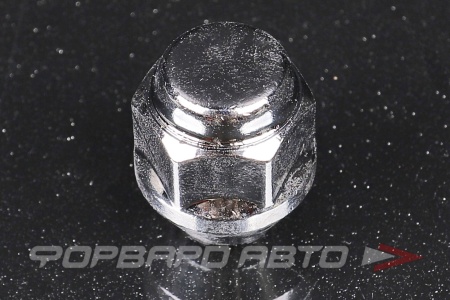 Купить Гайка колеса 12*1,5*27 конус с выступом, закрытая, ключ на 21, хром MELCO 901145 Cr