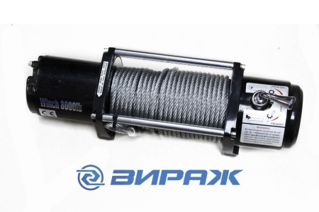 Купить Лебедка автомобильная 12V, 3629кг, 8,1мм, 28м (4,13кВт-3,0hp) 218:1 / 8000lbs TOHO THP8000