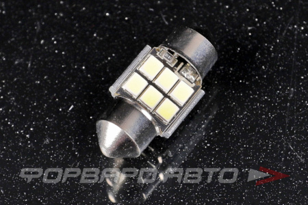 Лампа светодиодная 12V C5W (салонная 28мм) (белый) SARITI SJ-2835-6SMD