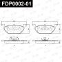 Колодки тормозные FAP FDP0002-01