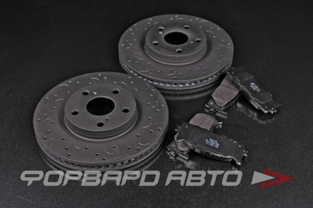 Купить Комплект колодки + диски TOYOTA CAMRY V40/V50/V55, передняя ось, тормозные диски HAWK + тормозные колодки HAWK 5.0 HAWK HKC4924.647B