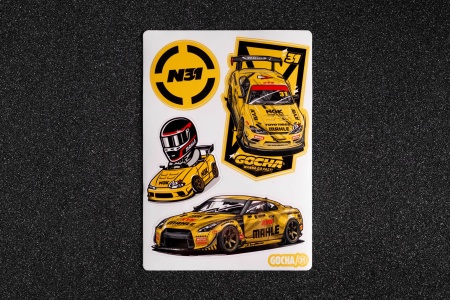 Купить Стикерсет №1 (Gocha Cartoon+GT-R+S15 Gocha) ФОРВАРД АВТО 