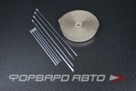 Купить Термолента 25 мм ширина*15 м длина + хомуты 1200 С (Lava Fiber) AUTOBAHN88 